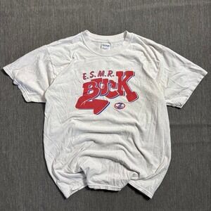 Vintage 90's White Gildan E.S.M.R. Buck tee - L